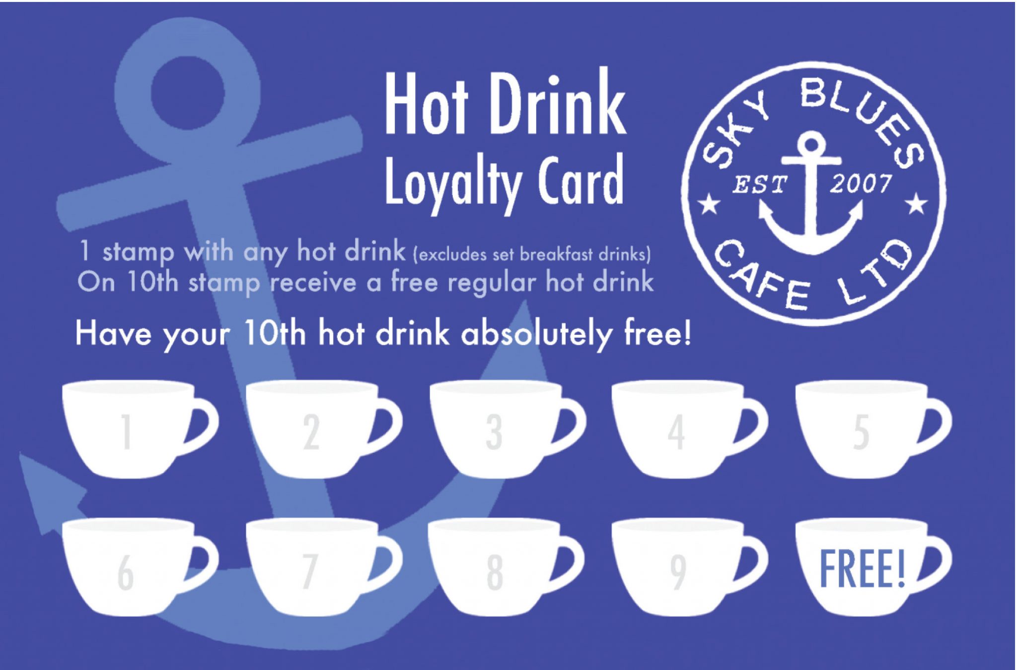 Loyalty Card Hot Drink Loyalty Card Hot Drink