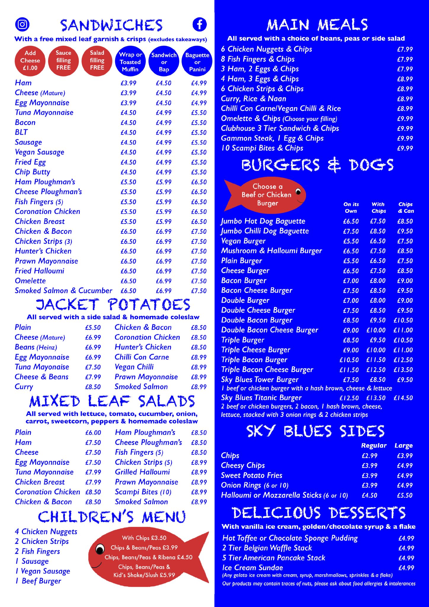 Menu page 2 Menu page 2